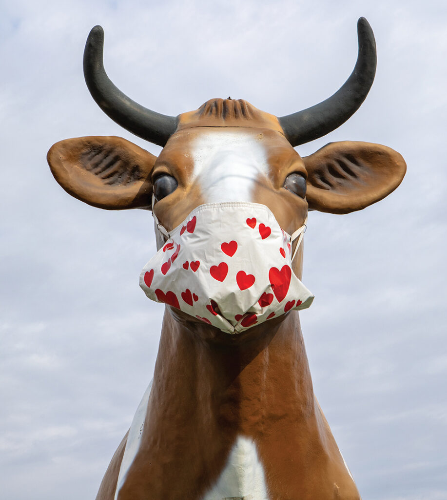 The 16-foot tall Bessie the Cow sculpture in Janesville, partner of the Greater Madison Region.