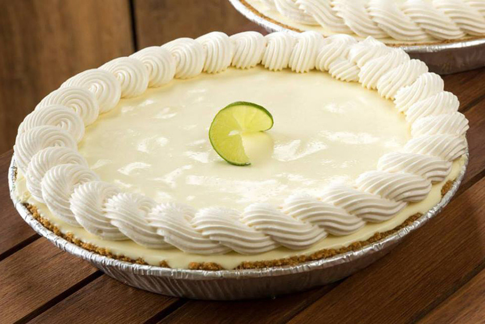 Key Lime Pie from Key West Key Lime Pie Co. is known as a quintessential Florida dessert.