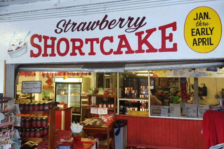 Parkesdale Farm Market in Plant City serves up delicious strawberry shortcake, which is known as a quintessential Florida dessert.
