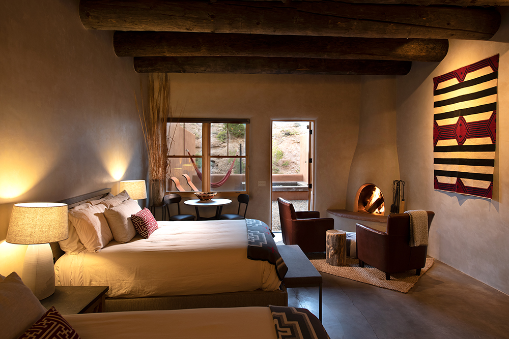 Interior shot of the Caliente Posi Suites at the Ojo Caliente Spa in Taos, New Mexico.