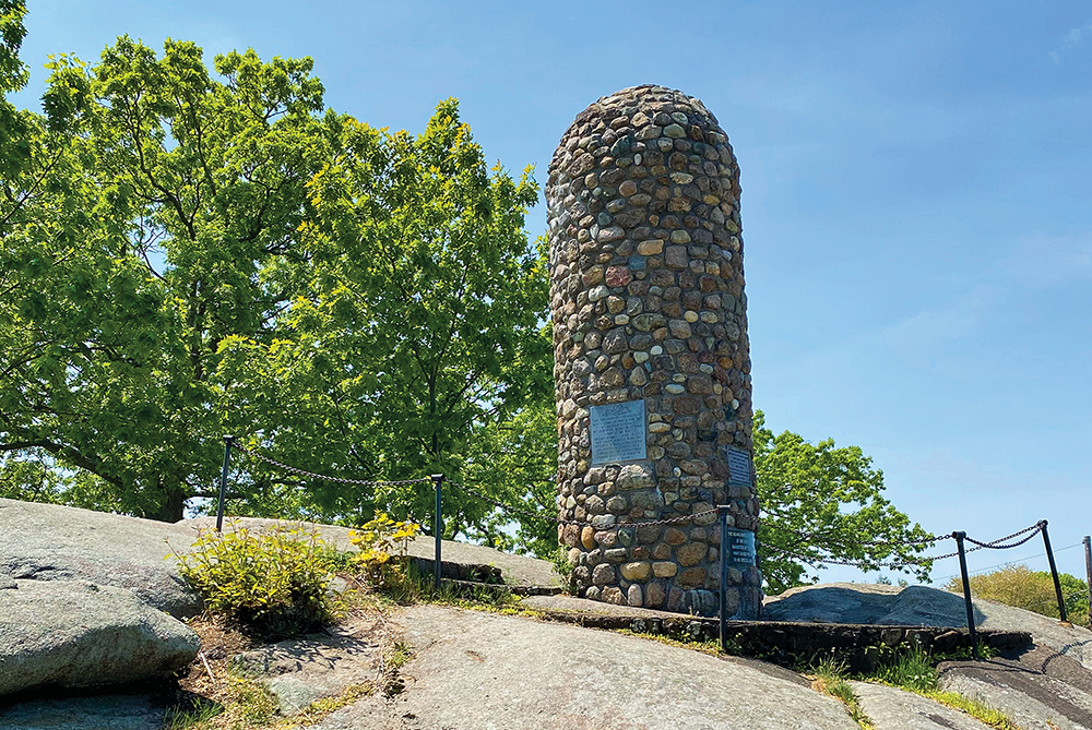 Photo of the Abigail Adams Cairn, which is located in Quincy, MA.