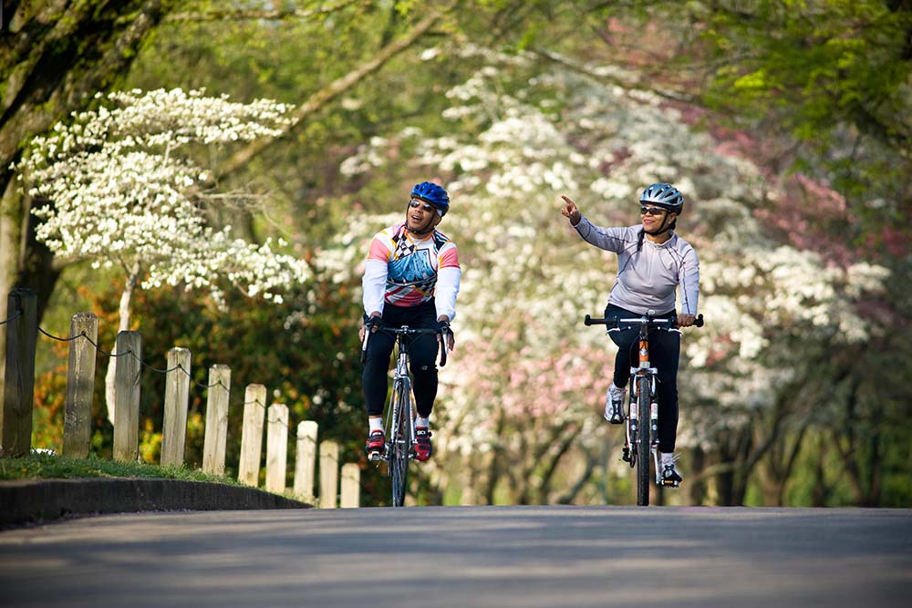 Dogwood Festival bicycle ride in Knoxville, TN