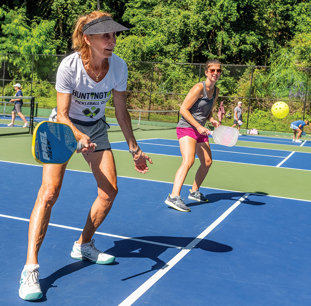 Women play pickleball at Huntington Pickleball Club, which is located in the Advantage Valley region of West Virginia.