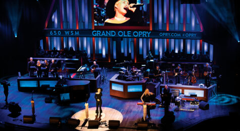 Maggie Rose performs at the Grand Ole Opry in Nashville, Tennessee.