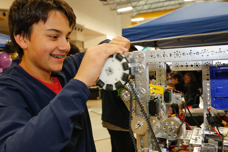 Boy participates in Nevada Robotics