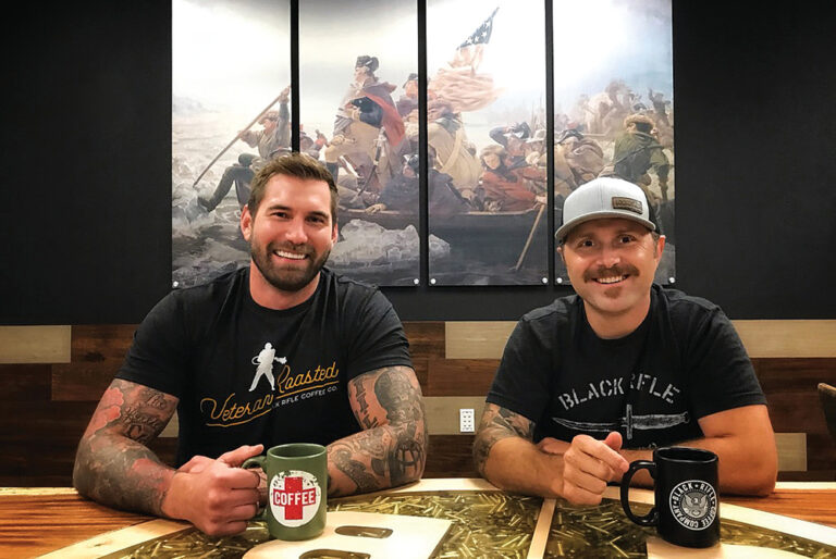 Founders of Black Rifle Coffee Company, which is a business located in the greater Nashville, Tennessee, region.