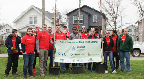 Collins Aerspace stepped up to help plant trees across Cedar Rapids after a derecho wiped out about 60% of the tree canopy.