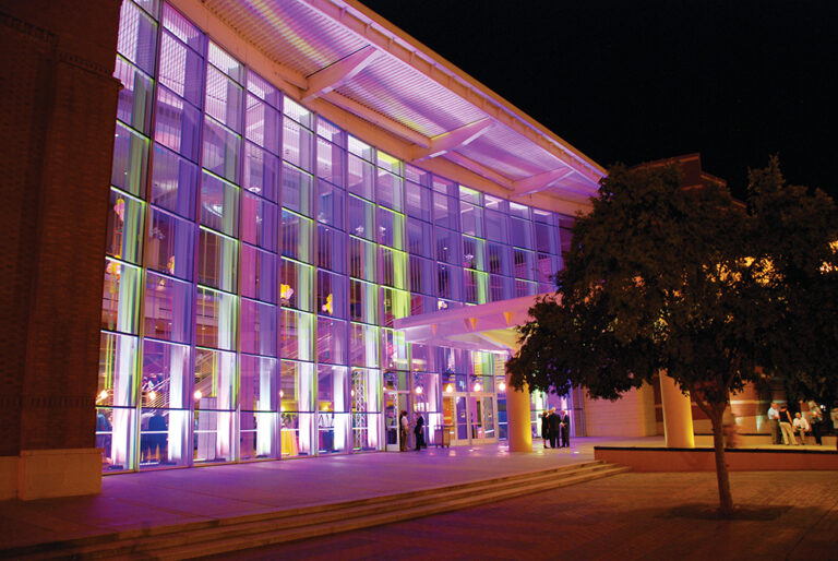 Exterior of the RiverCenter for the Performing Arts in Columbus, GA.