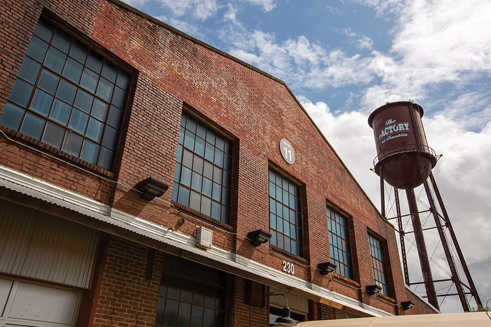 The Factory in Franklin in a shopping and dining destination as well as an event venue for weddings receptions and meetings in Williamson County.