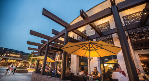 Visitors dine outdoors at Uncle Julio's Mexican Restaurant in Brentwood, Tennessee. Brentwood is in Williamson County.