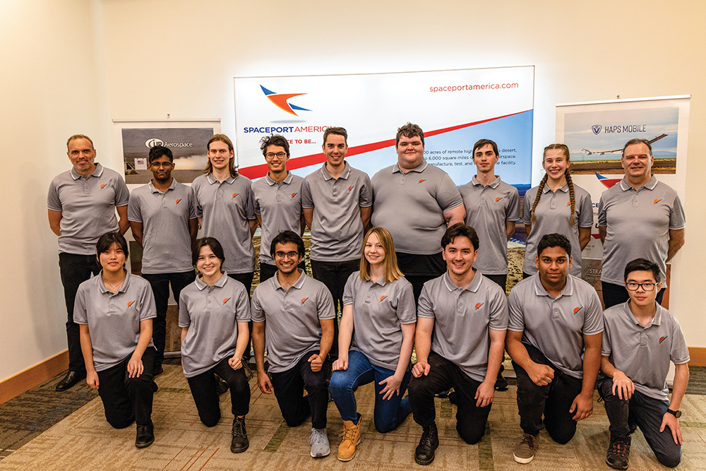 Student participants at Spaceport America Cup in New Mexico.
