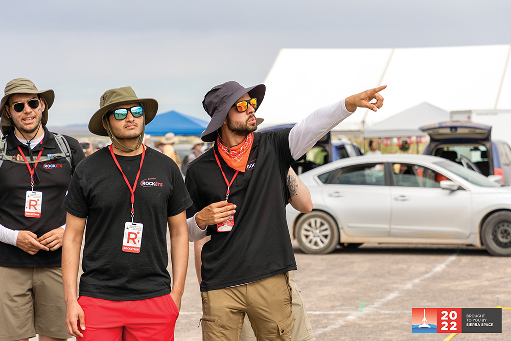 Attendees at Spaceport America Cup in New Mexico.