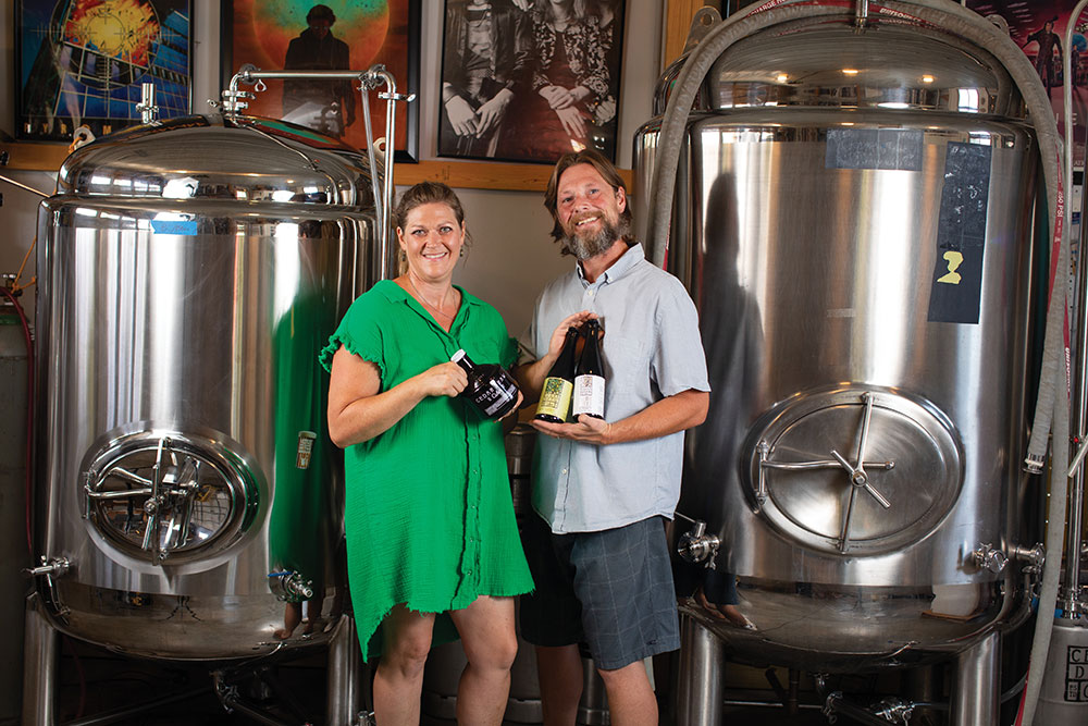 John and Emily Mason, owners of Cedar Draw Cider