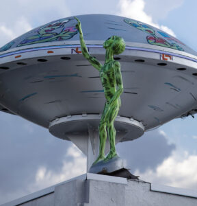 Exploring alien artwork is among the fun things to do in Roswell, NM