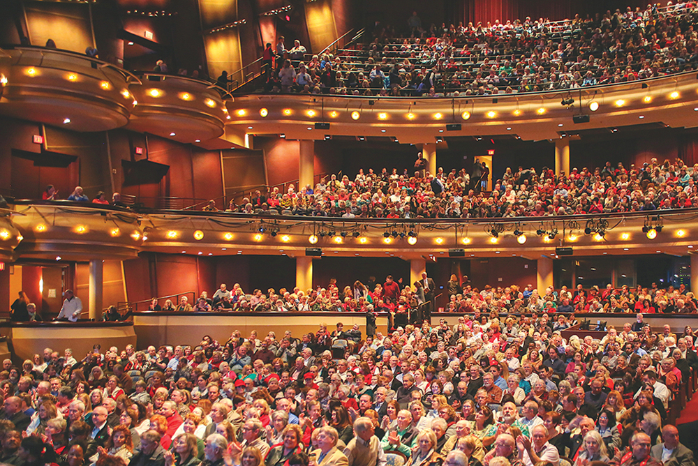 A packed house at the RiverCenter for the Performing Arts in Columbus, GA.