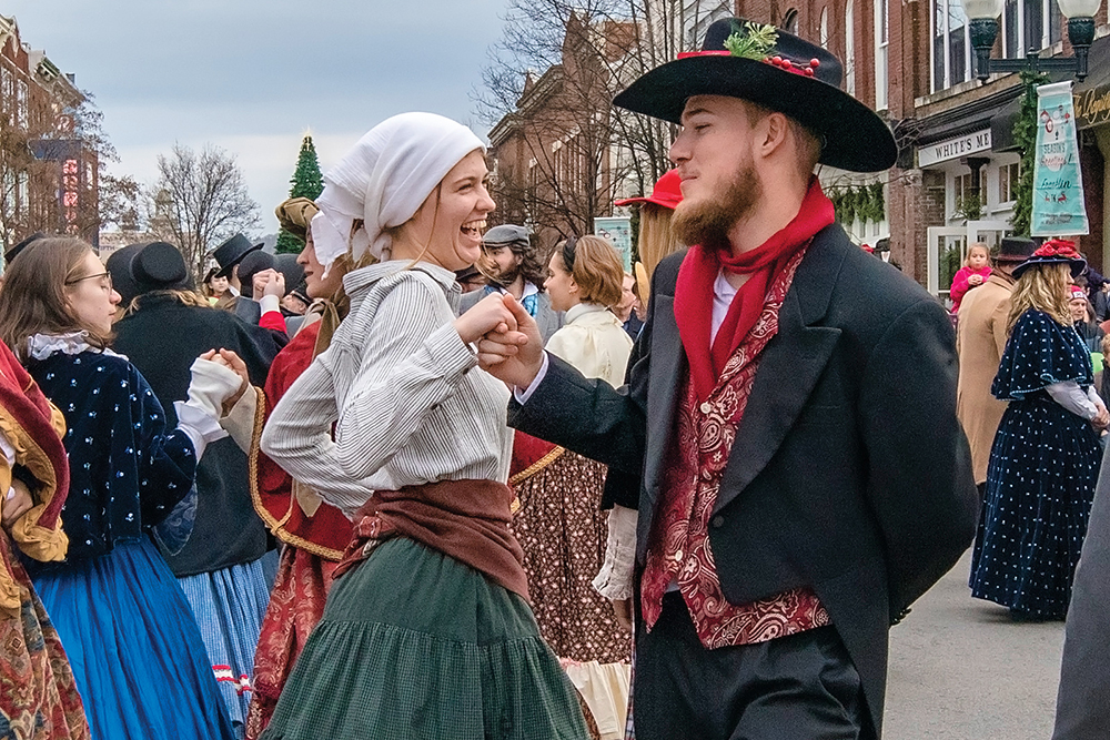 People enjoy the annual Dickens of a Christmas festival in Franklin, which is located in Williamson County, TN.
