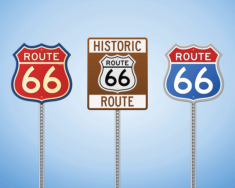 Route 66 Signs