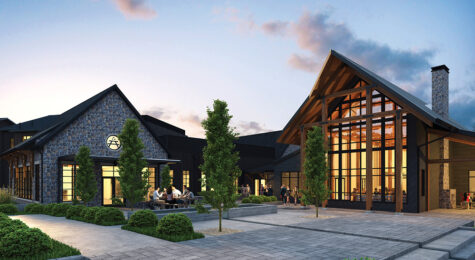 Rendering of the front of Southall Inn, which is located in Williamson County, TN.