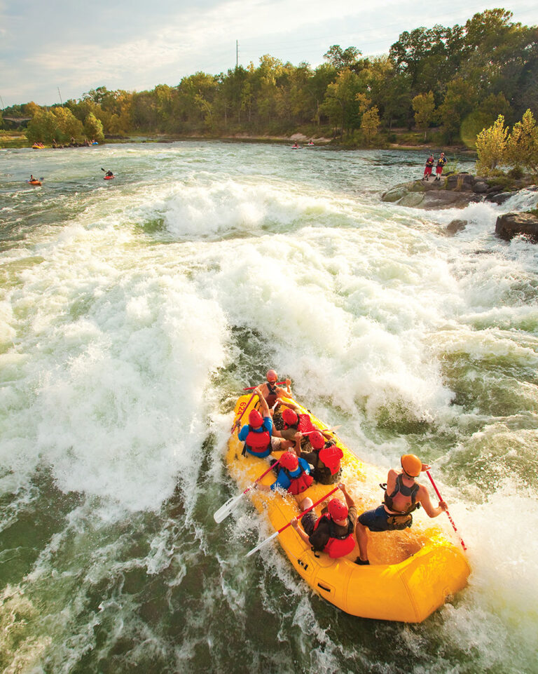 Whitewater rafting down the Chattahoochee River in Columbus