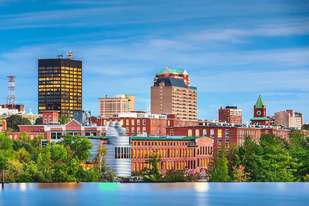 Manchester, New Hampshire's waterfront.