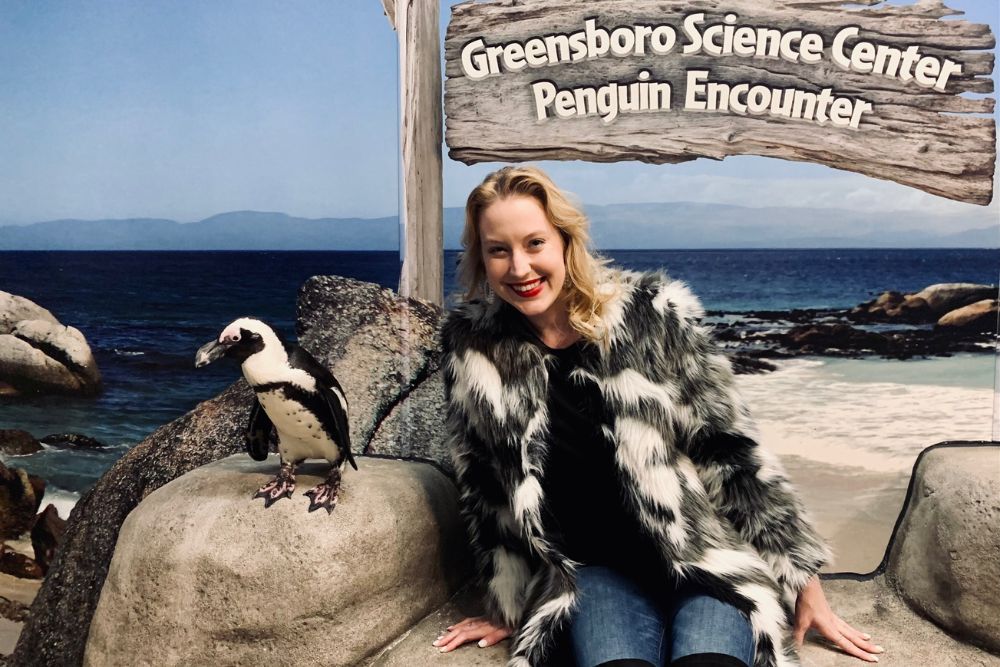 Meet a penguin at the Greensboro Science Center.