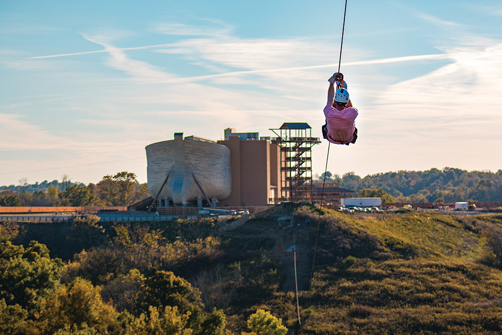 The Ark Encounter Zip Line Kings Island. C’mon – you know you want to go. So go, and when you’ve done the rides, the food and the wetness, you can also do the Ark Encounter. Yes, that Ark. This life-sized replica of the biblical ark is 510 feet long, 85 feet wide and 51 feet tall (Big, really big). The Ark is located in the Northern Kentucky Region.