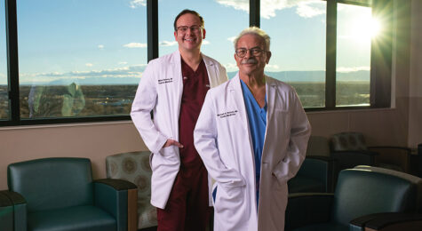 Dr. Michael A. Ramos (right) and Dr. Michael J. Ramos, a father-son duo at Parkview Family Medicine in Pueblo, CO.