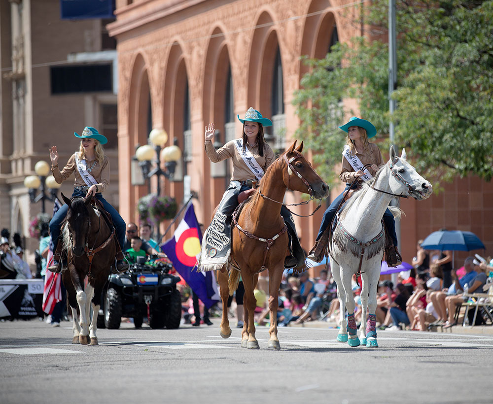 A parade for the Colorado State Fair in Pueblo, CO
