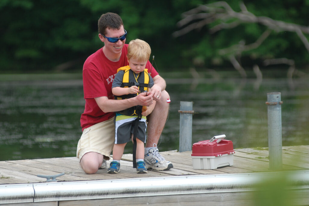 Fishing is a popular pastime in Iowa.