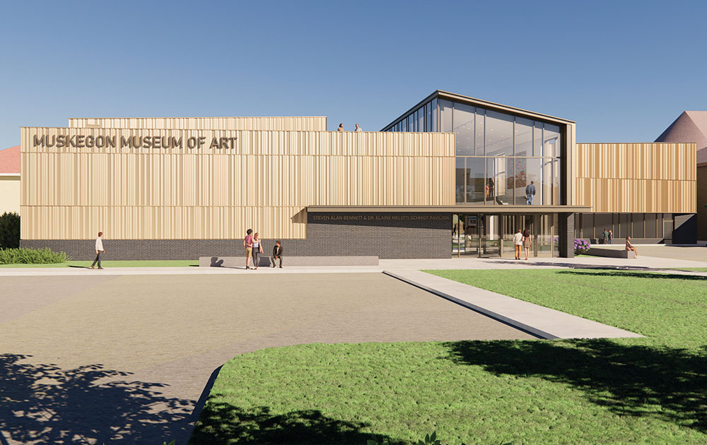 Rendering of the Muskegon Museum of Art's $15 million expansion project.