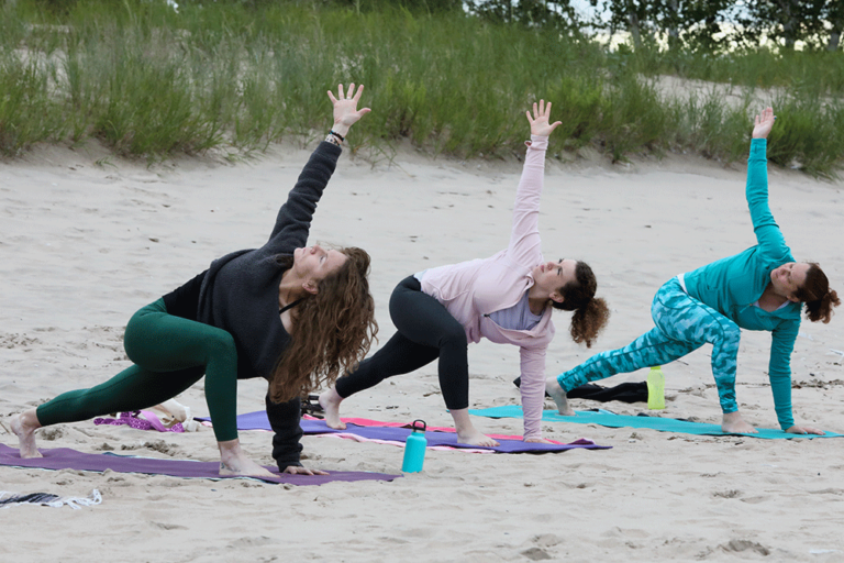Yoga on the beach - Sheboygan