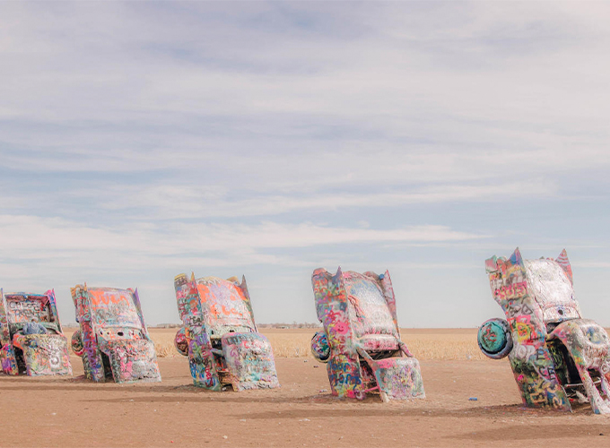 Cadillac Ranch in Amarillo, TX — one of the most famous roadside attractions along Route 66 — features a row of graffiti-covered Cadillacs buried nose down in the desert. Located in the Texas Panhandle and full of sunshiny days and endless amenities, it’s no surprise that Amarillo is one of the best places to live in the U.S.