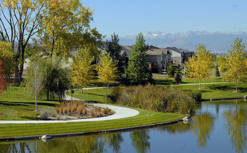 Outdoor amenities like bike paths, parks and playgrounds are plentiful in Broomfield, CO, making it easy to enjoy the mountain views.