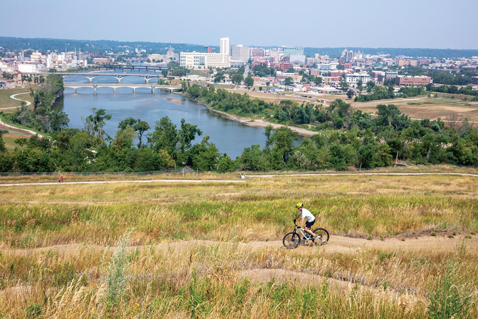 Miles of trails wind through and around Cedar Rapids, IA, just one of the amenities that make it one of the best places to live in the U.S.