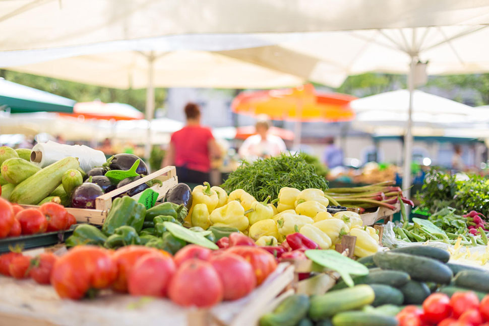 The Howard County Farmers Market in Columbia, MD, offers fresh produce, local goods and live music.