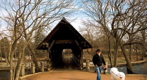 The Naperville Riverwalk in Naperville, IL, is a popular spot for jogging and walking.