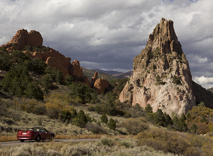 The Garden of the Gods Park in Colorado Springs, CO, features dramatic sandstone rock formations. Colorado Springs is not only scenic and inspiring, it's also one of the best places to live in the U.S.