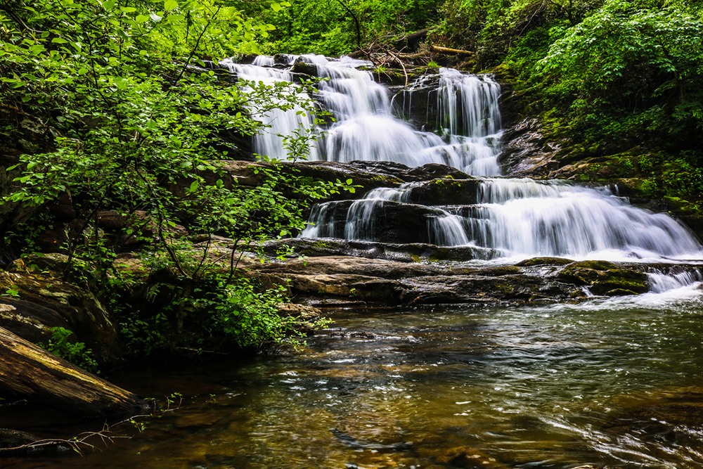 A waterfall in Cherokee National Forest