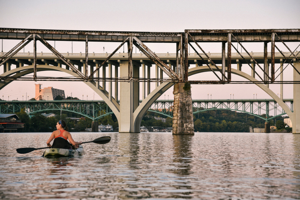 Kayak on the Tennessee River in Chattanooga, TN