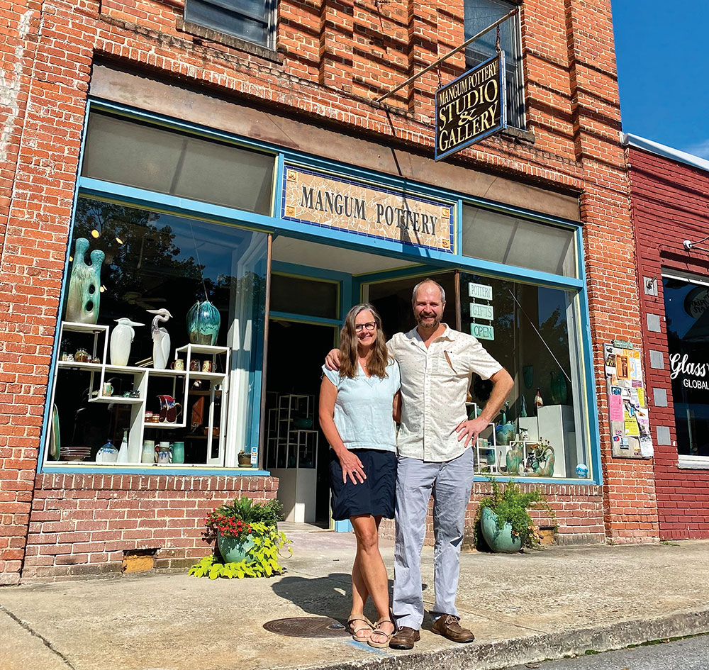 Beth and Rob Mangum of Mangum Pottery in Asheville, NC