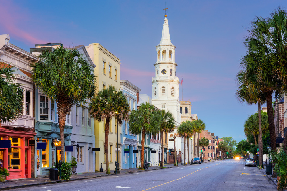 The French Quarter in Charleston, one of the best places to live in South Carolina.