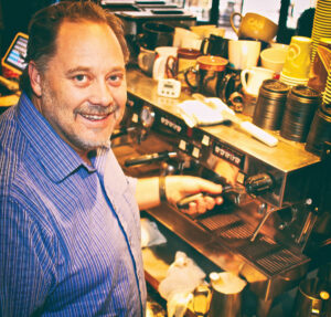Jason Gray, owner of Crowfoot Valley Coffee in Castle Rock, CO