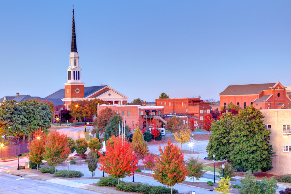 Autumn in Spartanburg, S.C. Spartanburg is one of the best places to live in South Carolina.