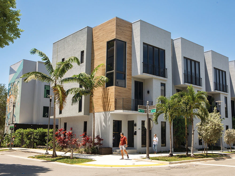 Modern housing developments are on the rise in Flagler Village.
