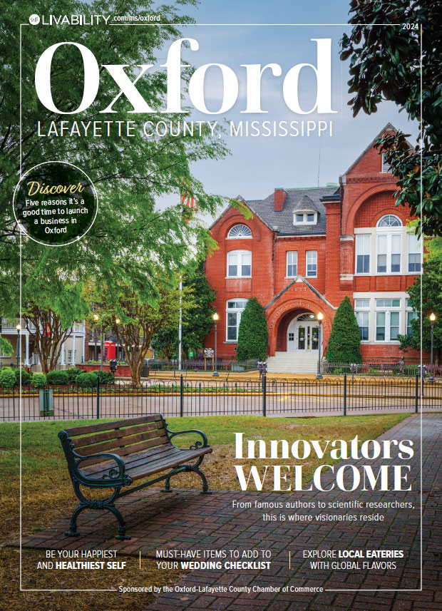 2024 Livability Oxford-Lafayette County, Mississippi magazine cover