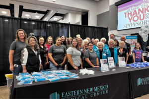 Group of women pose for a photo at Eastern New Mexico Medical Center during the Chaves County Health Expo