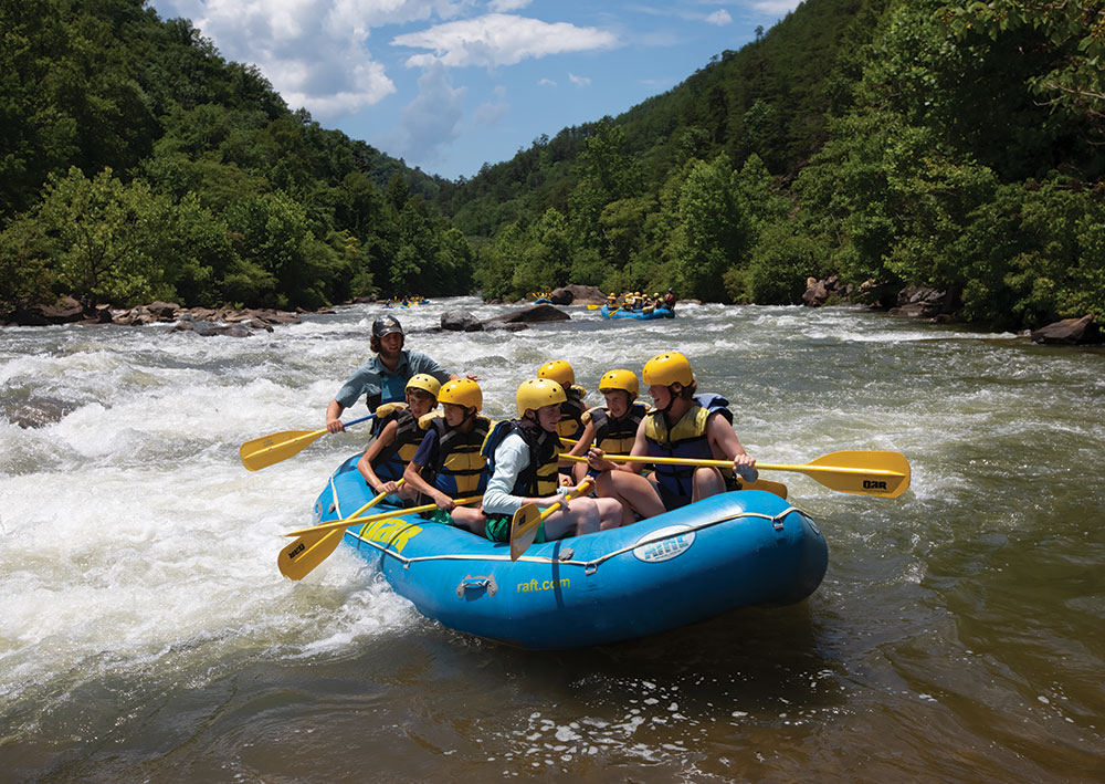 Whitewater rafting on the Ocoee River in Tennessee