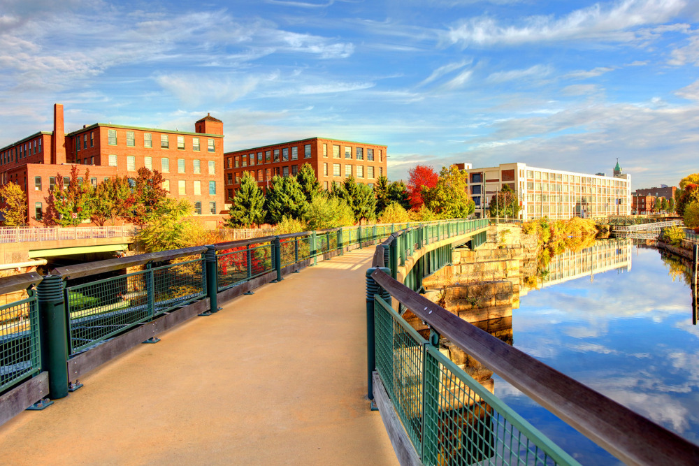 Lowell, Massachusetts, is known as the cradle of the industrial revolution in the United States and many of the city's historic sites have been preserved by the National Park Service.