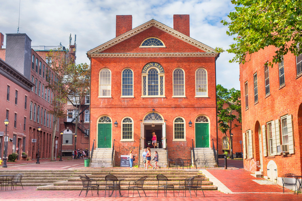 The original town hall building for Salem, Massachusetts, is still standing in Derby Square. Salem is a best city in Massachusetts.