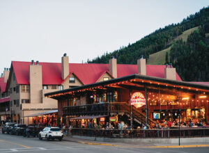Exterior of the Red River Brewing Company & Distillery in Red River, NM